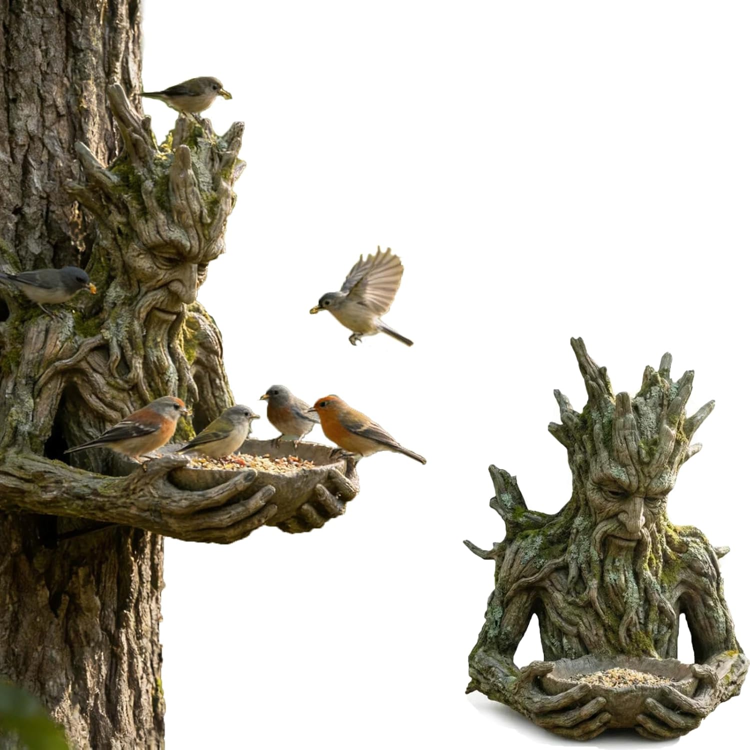 The Quiet Offering A Tree-Integrated Bird Feeding Sculpture