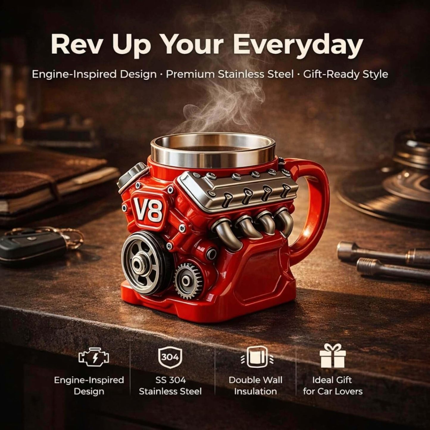 Car power engine cup