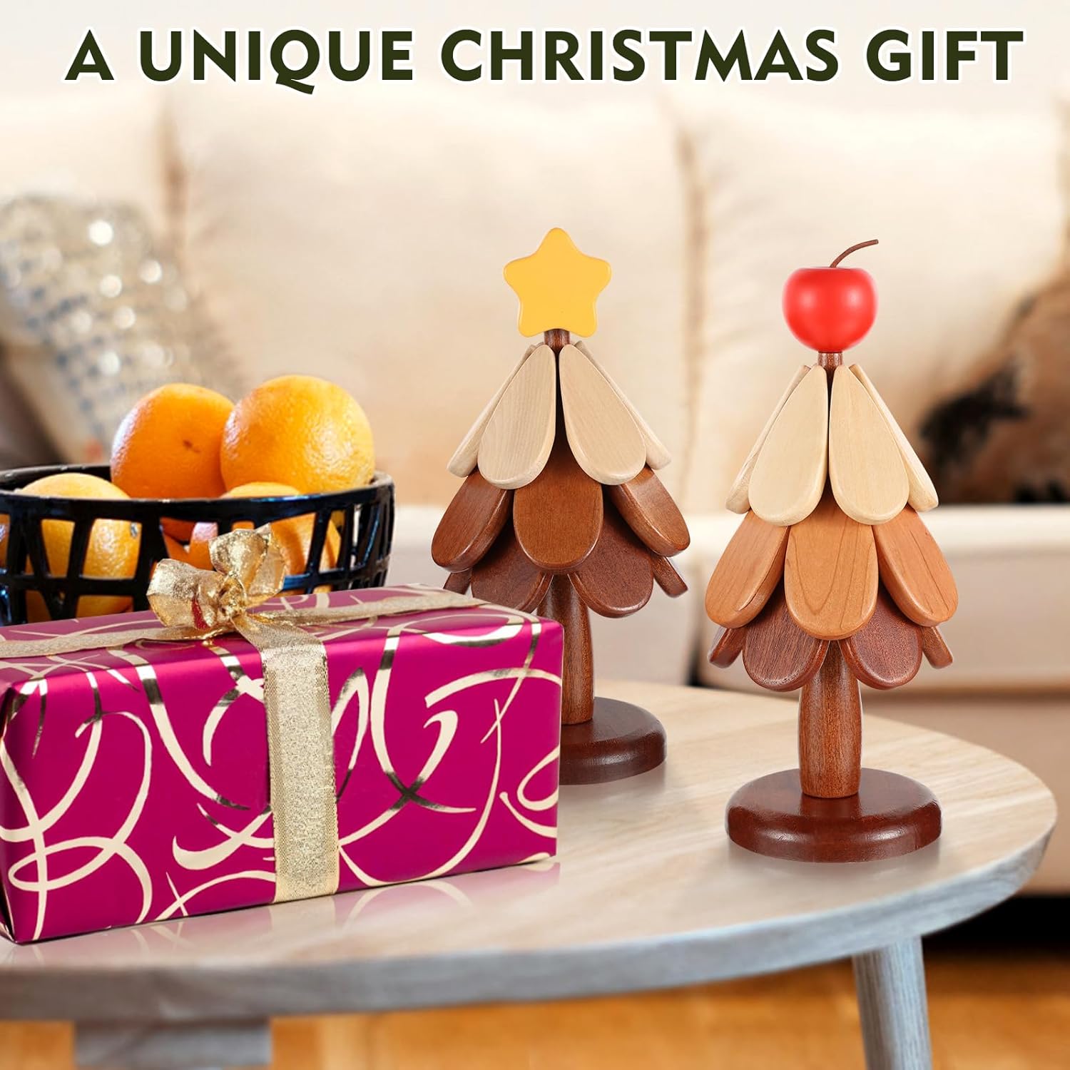 Natural Wooden Tree Trivets for Hot Dishes