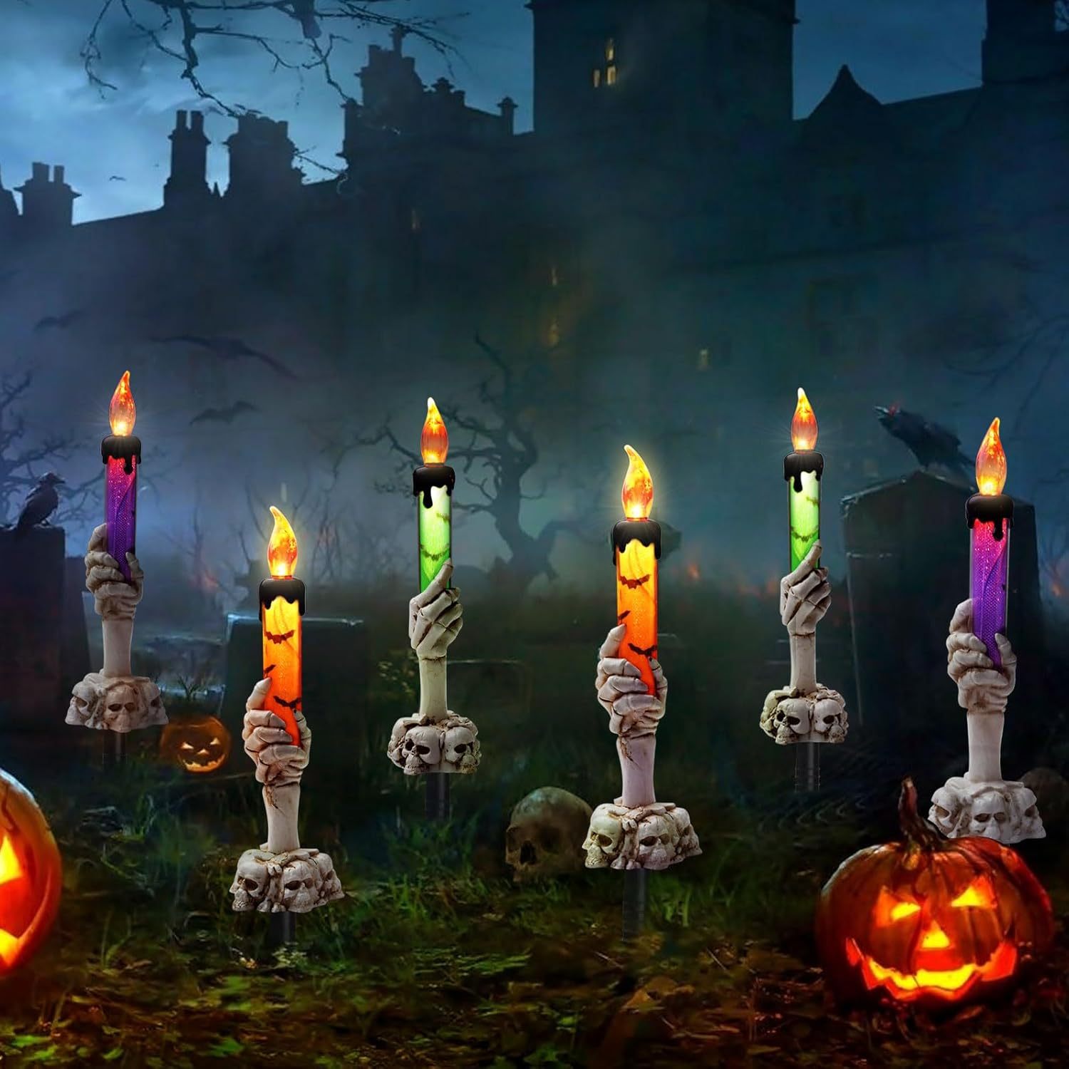 🕯Halloween Candle Light Stakes🕯