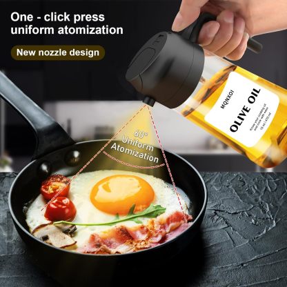 2-in-1 Glass Oil Sprayer & Dispenser (16 oz / 470 ml)