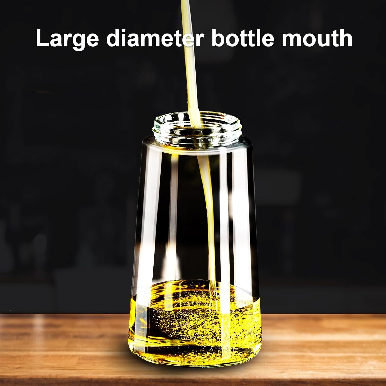 2-in-1 Glass Oil Sprayer & Dispenser (16 oz / 470 ml)
