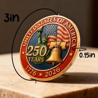 America 250th Anniversary USA 4th Of july Suncatcher