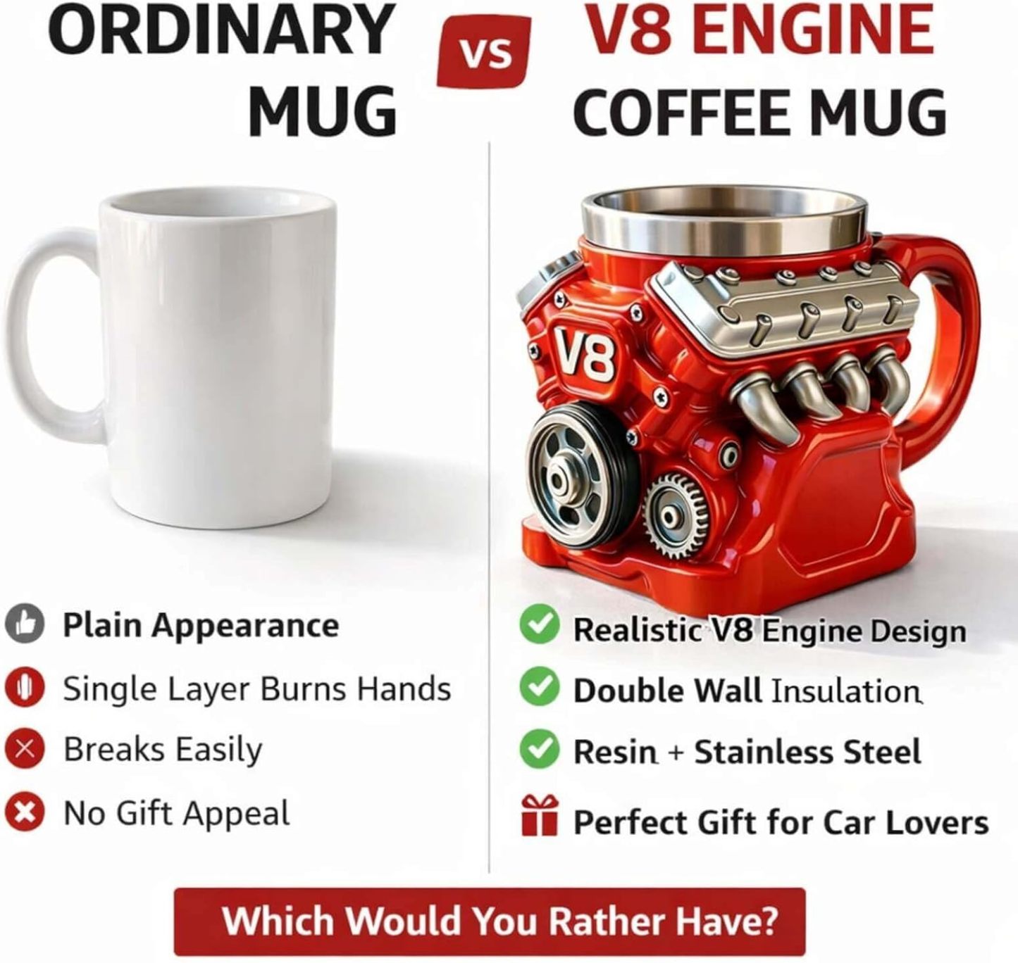 Car power engine cup