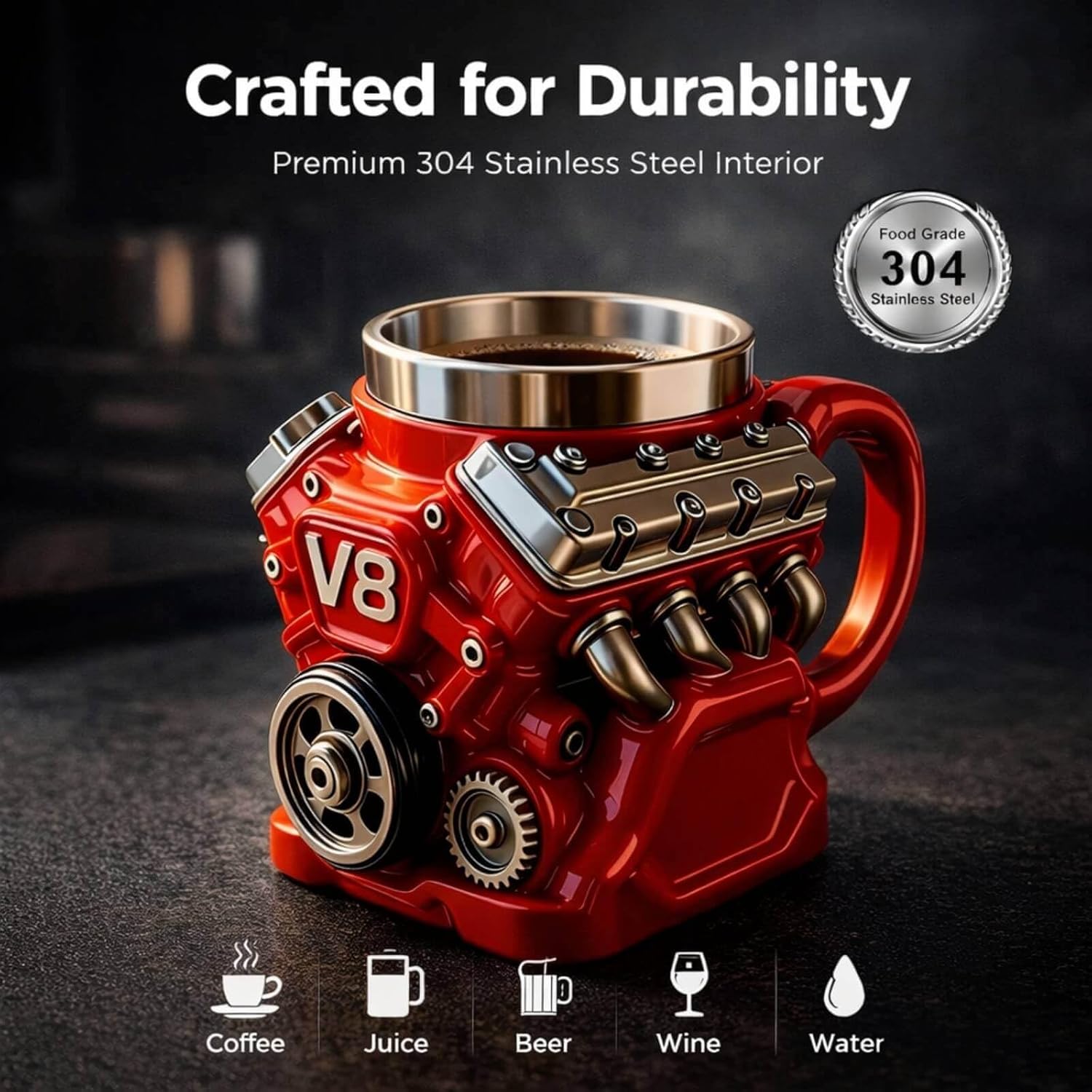 Car power engine cup