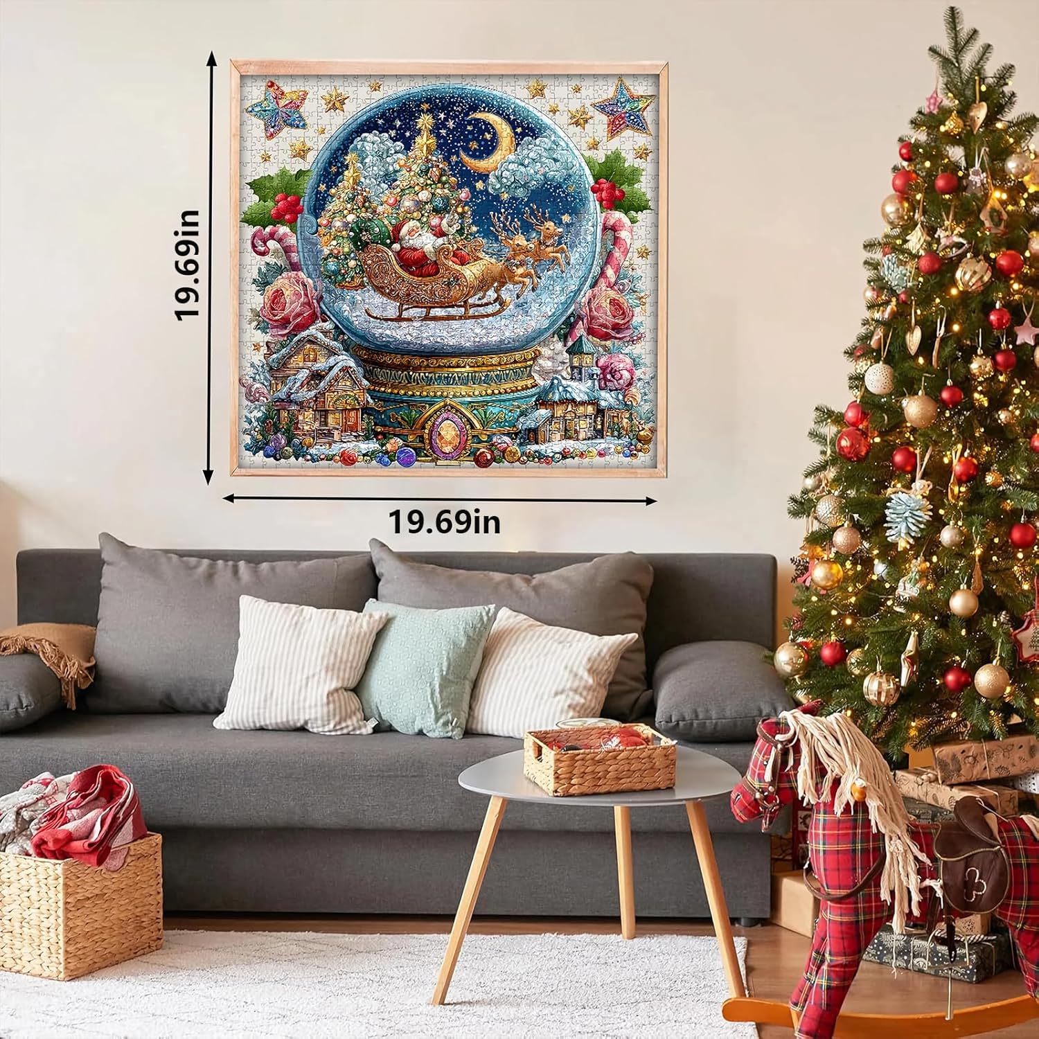 Christmas Crystal Ball Jigsaw Puzzles 1024 Pieces