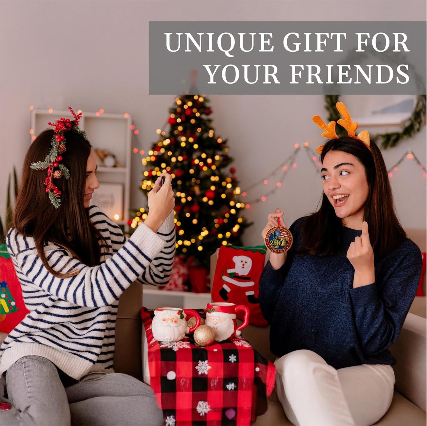 America 250th Anniversary USA 4th Of july Suncatcher