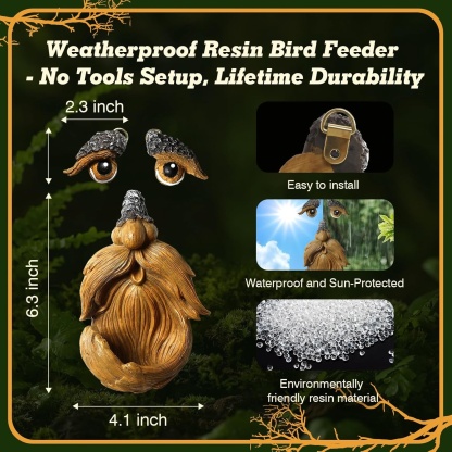 Tree Face Bird Feeder for Garden | Tree Hugger Outdoor Decor
