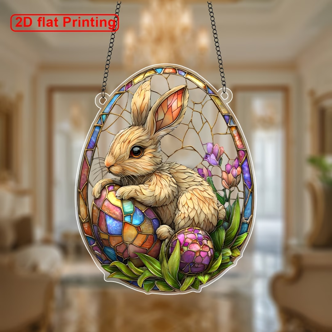 🐰🌸Easter Bunny Floral Suncatcher 🐰🌸