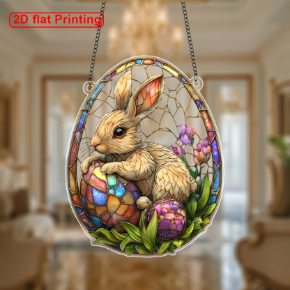🐰🌸Easter Bunny Floral Suncatcher 🐰🌸
