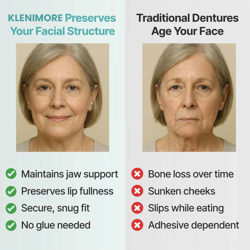 🎅CHRISTMAS HOT SALE-🏆Ends Today: 70% OFF! 🦷 KLENIMORE™ Custom-Fit Fully Functional Dentures for a More Confident Smile!
