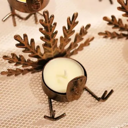 Handmade Metal Turkey Tea Light Candle Holder | Thanksgiving Decor