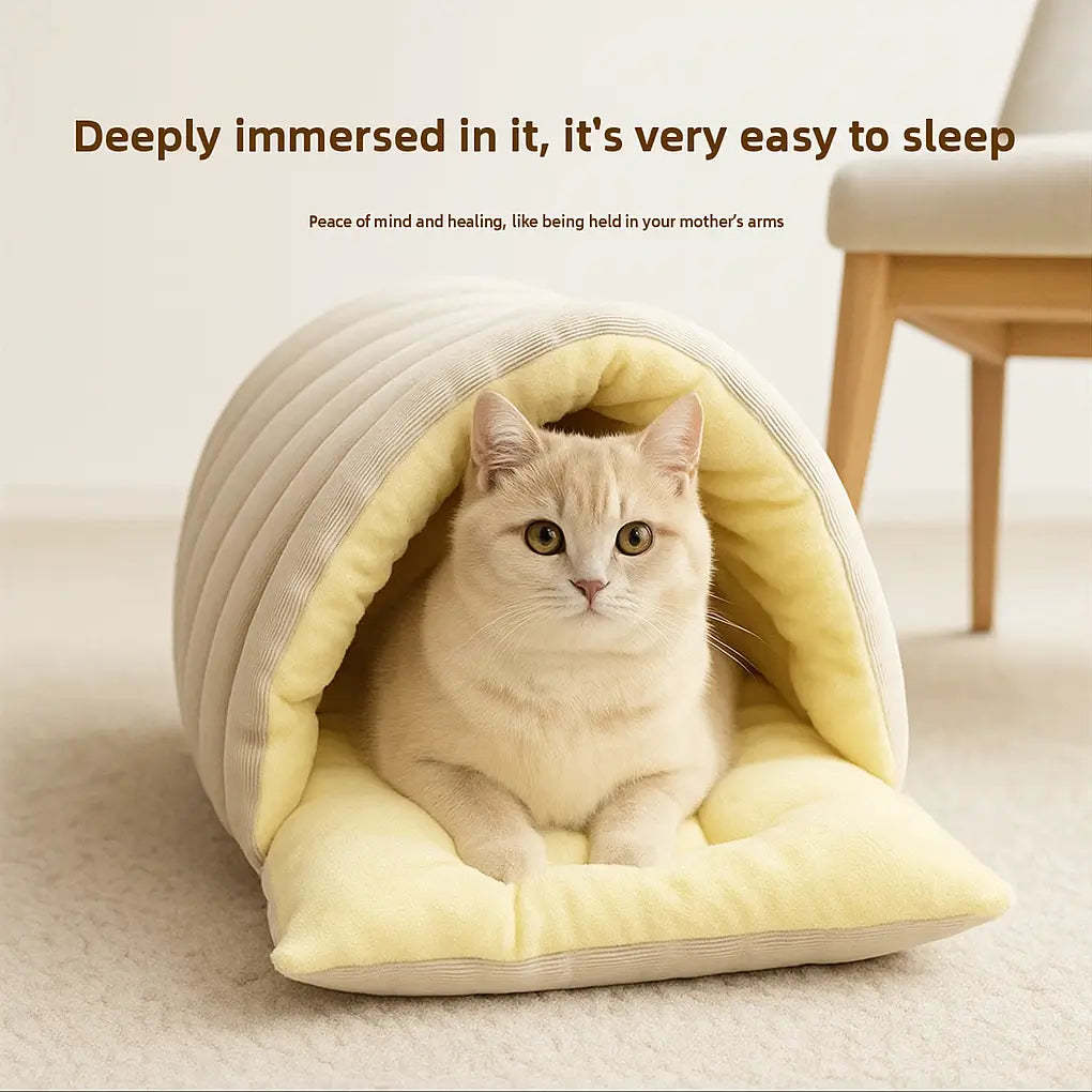 🐈Removable and Washable Winter Closed-off Cat Bed💝