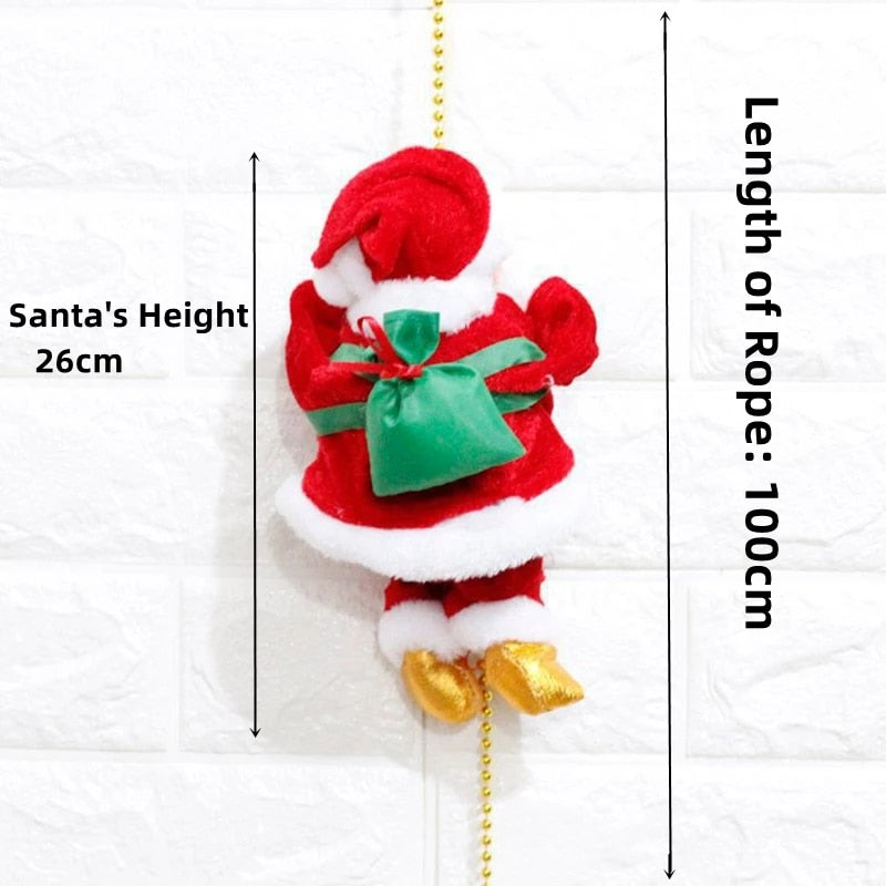 (🎄Pre Christmas Offer - Last Day Sale) Santa Claus Musical Climbing Rope