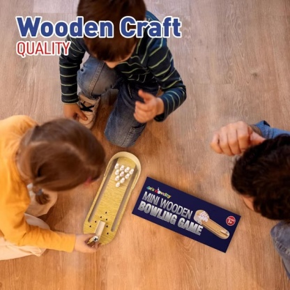 Mini Tabletop Bowling Game Set – Desktop Fun for Kids & Adults
