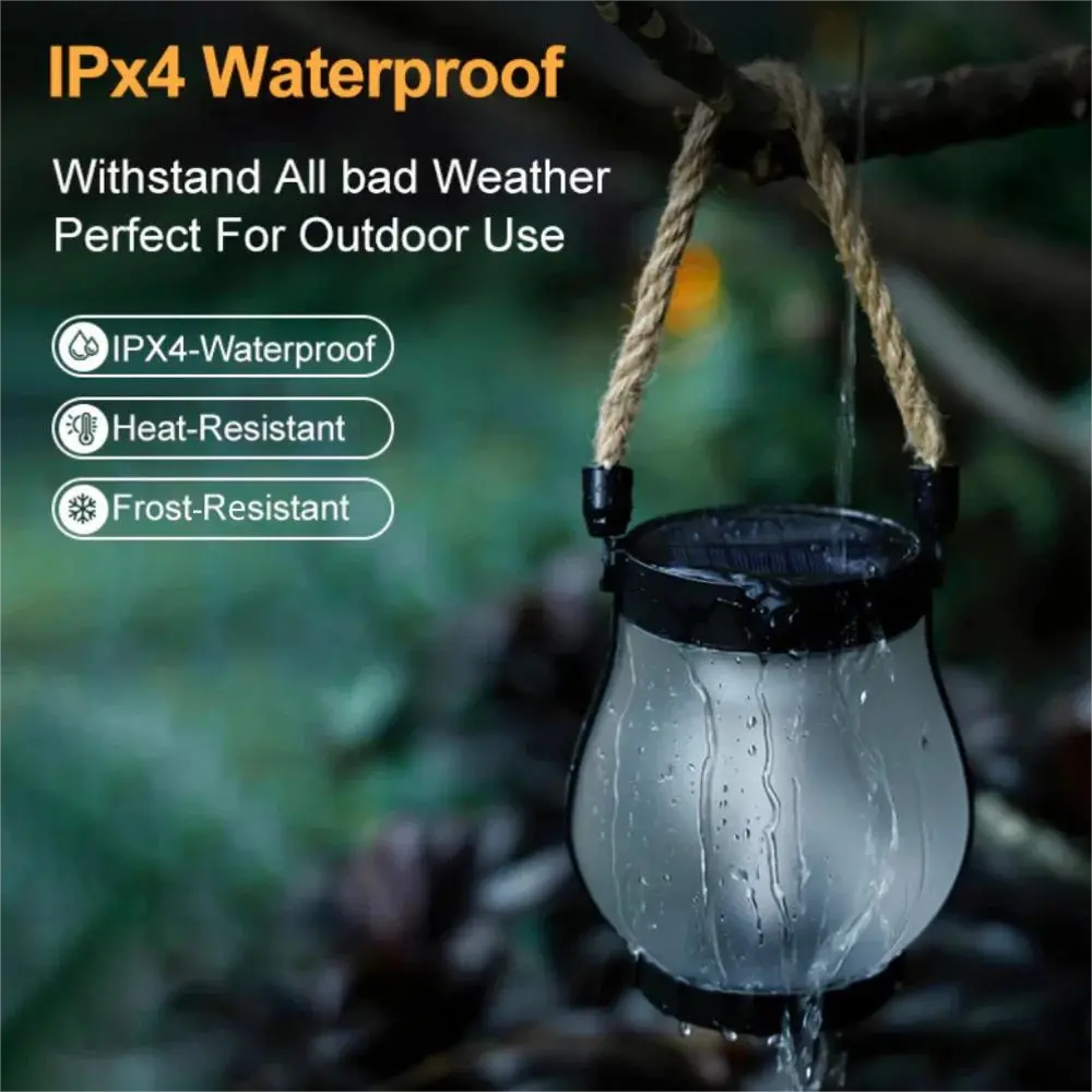 Flame projection Solar Lantern Outdoor Lights