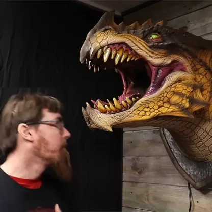 Dragon head wall decoration