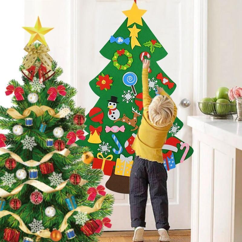 【LAST DAY SALE】DIY Felt LED Christmas Tree Set