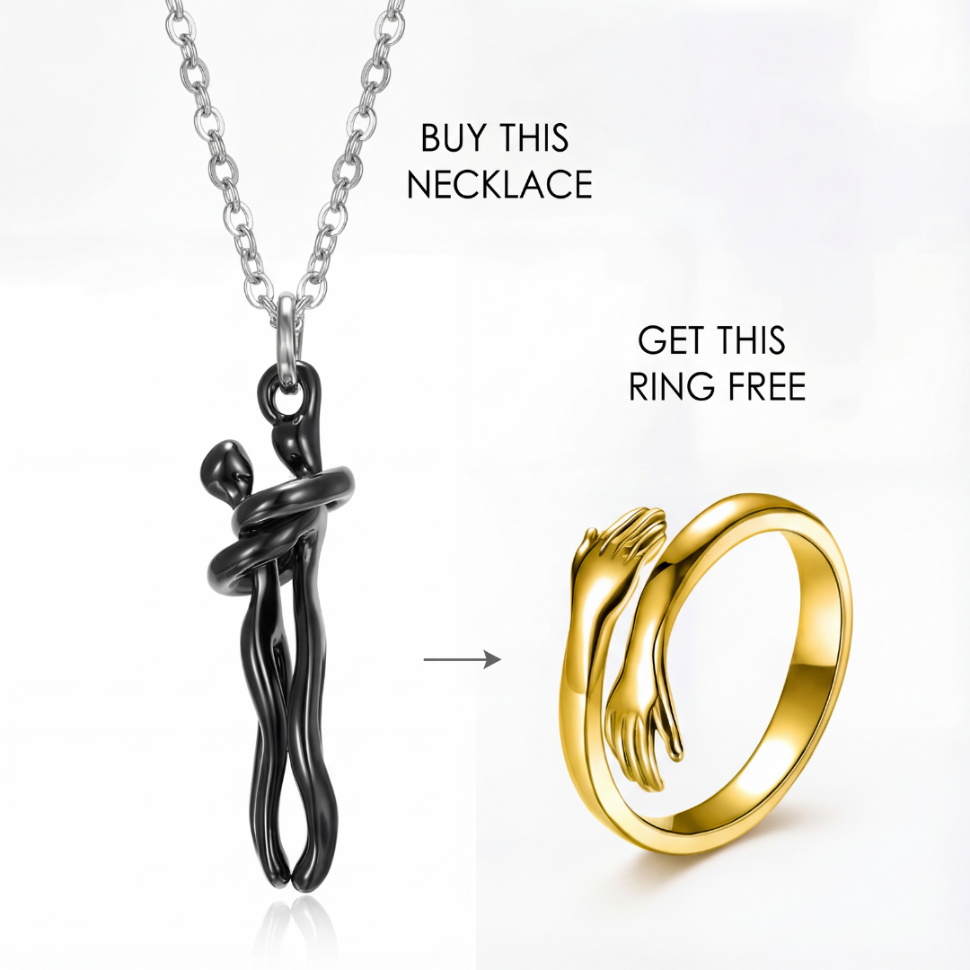 🏆35K+ SOLD! Couple's Hug Necklace（Gift box packaging🎁）