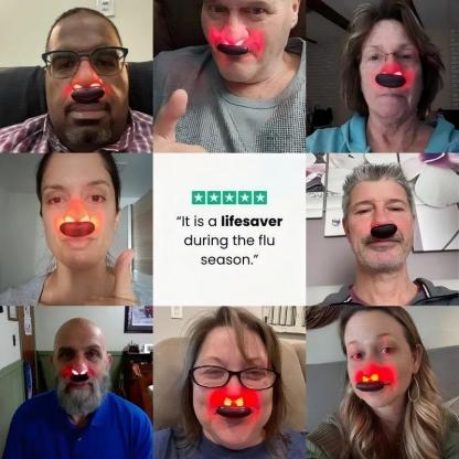 Naselio™|LED Nasal Device for Dry Nose & Sinus Comfort,USB-Rechargeable Light Therapy