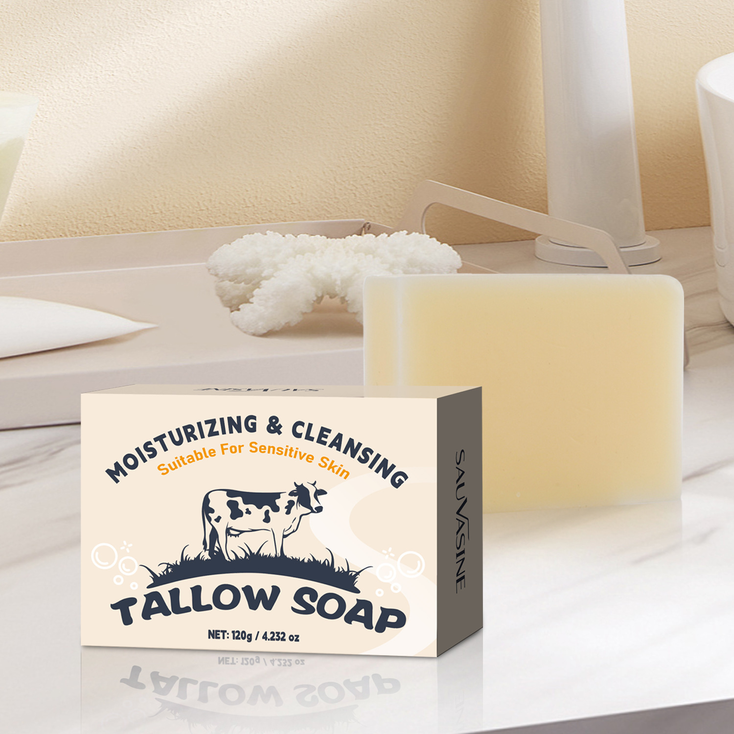 Beef tallow handmade soap