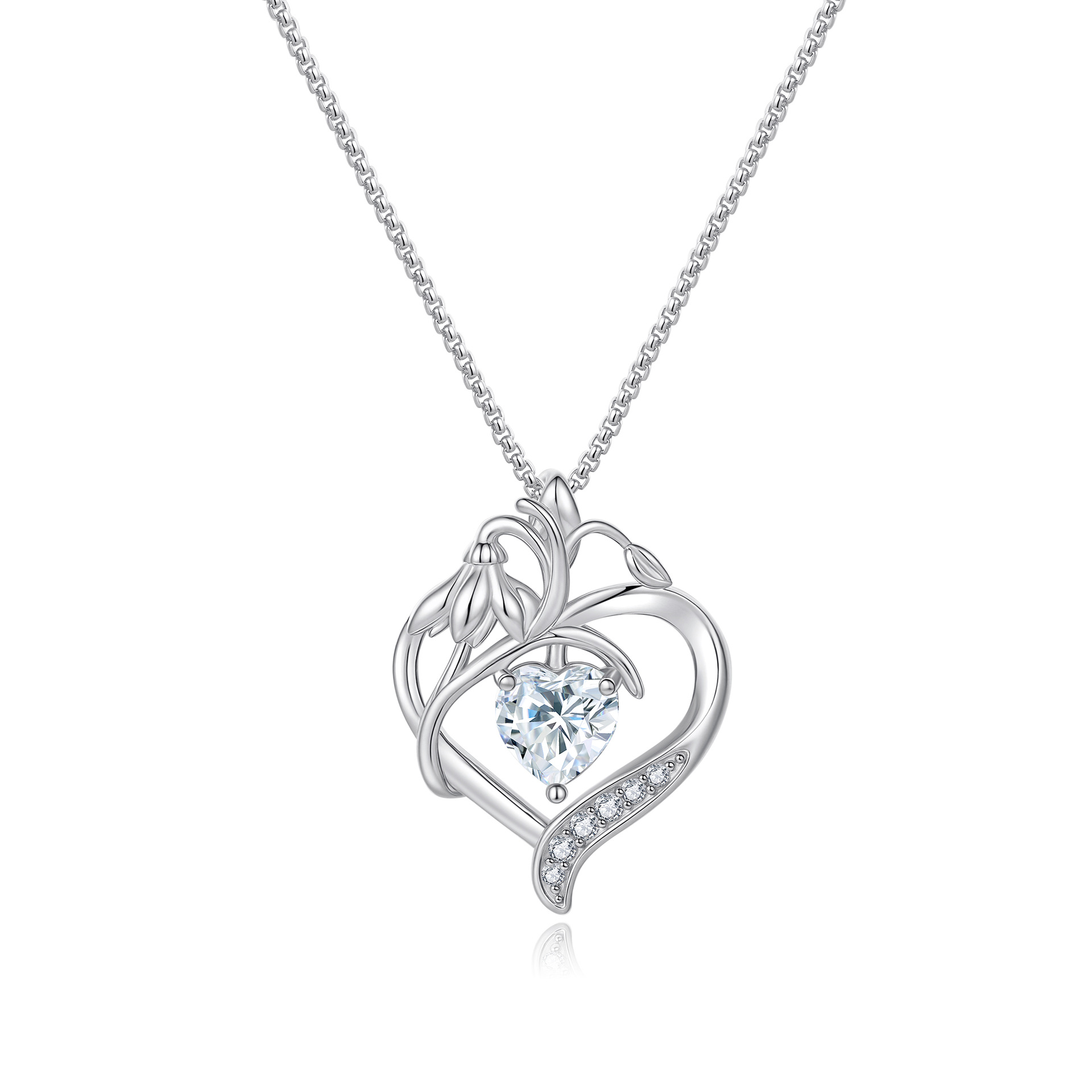 💎Eternal Heart S925 Moissanite necklace 40cm+5cm💎