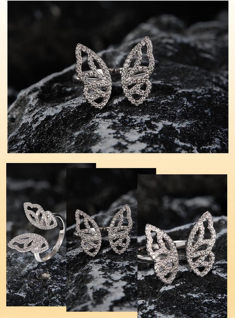 💍S925silver niche moissanite ring💍 Brilliant D/E Color VVS1