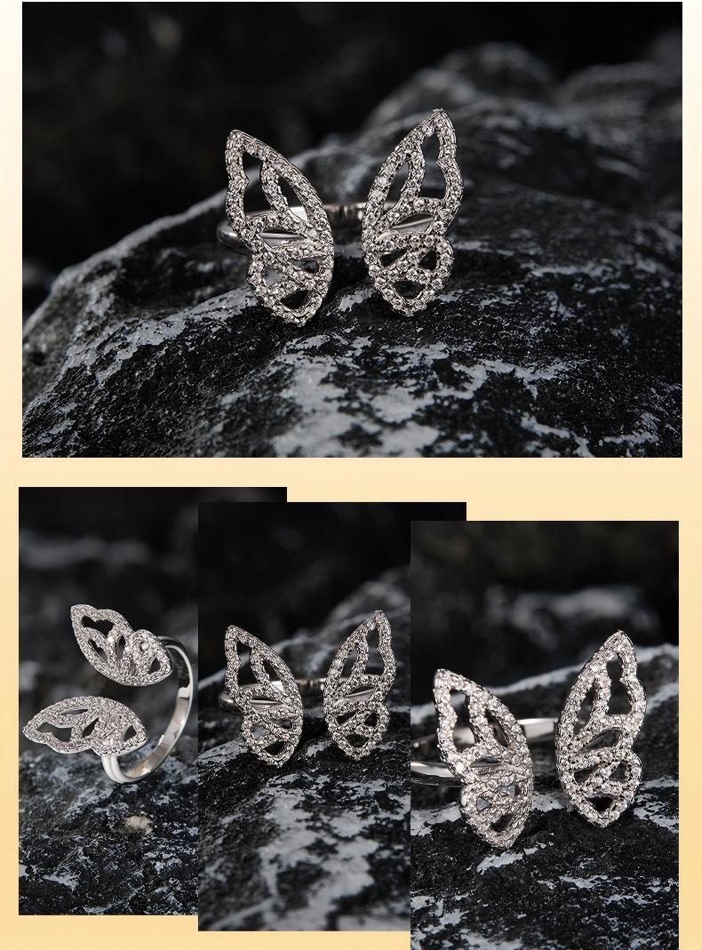 💍S925silver niche moissanite ring💍 Brilliant D/E Color VVS1