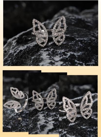 💍S925silver niche moissanite ring💍 Brilliant D/E Color VVS1