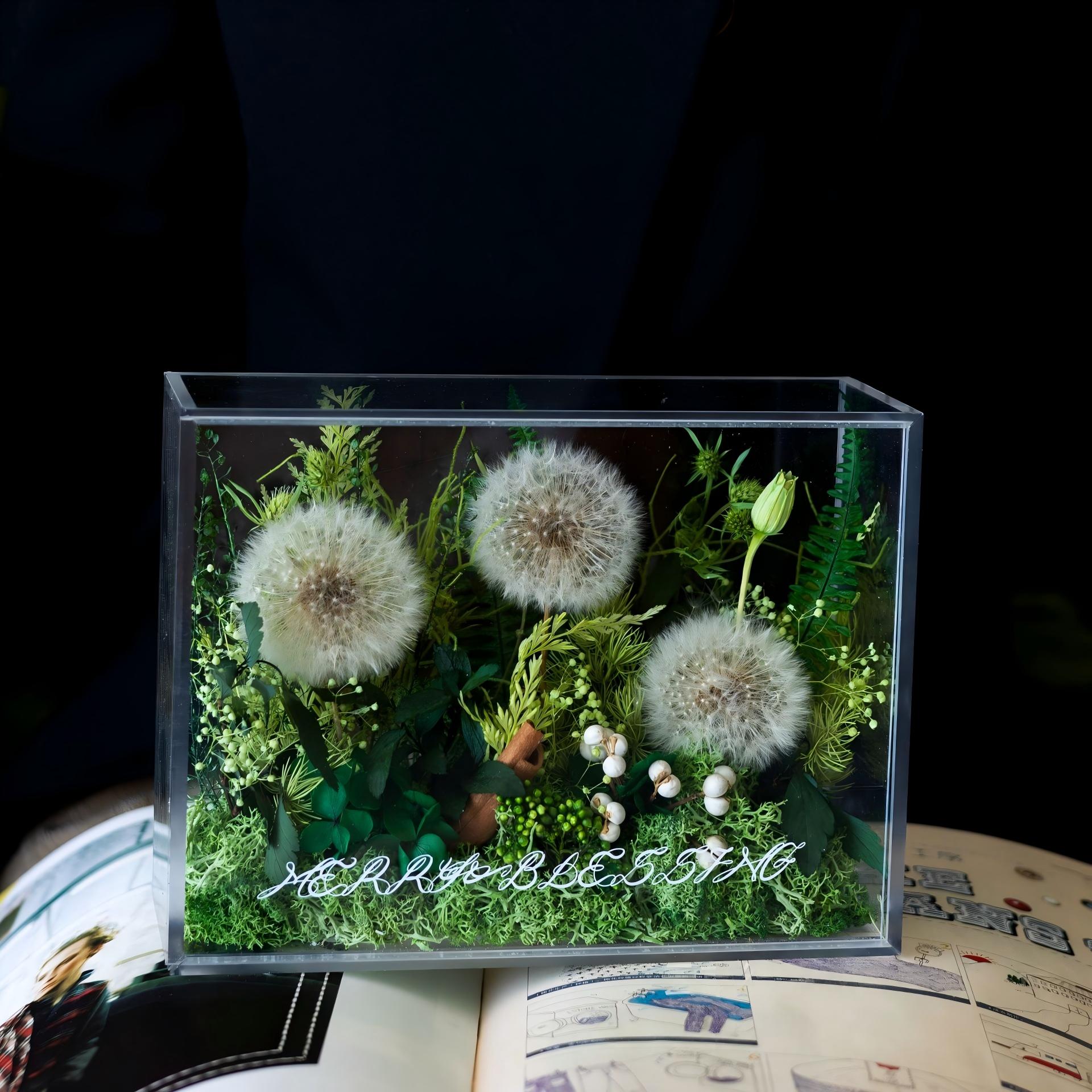 🌹Acrylic everlasting flower gift box🌹