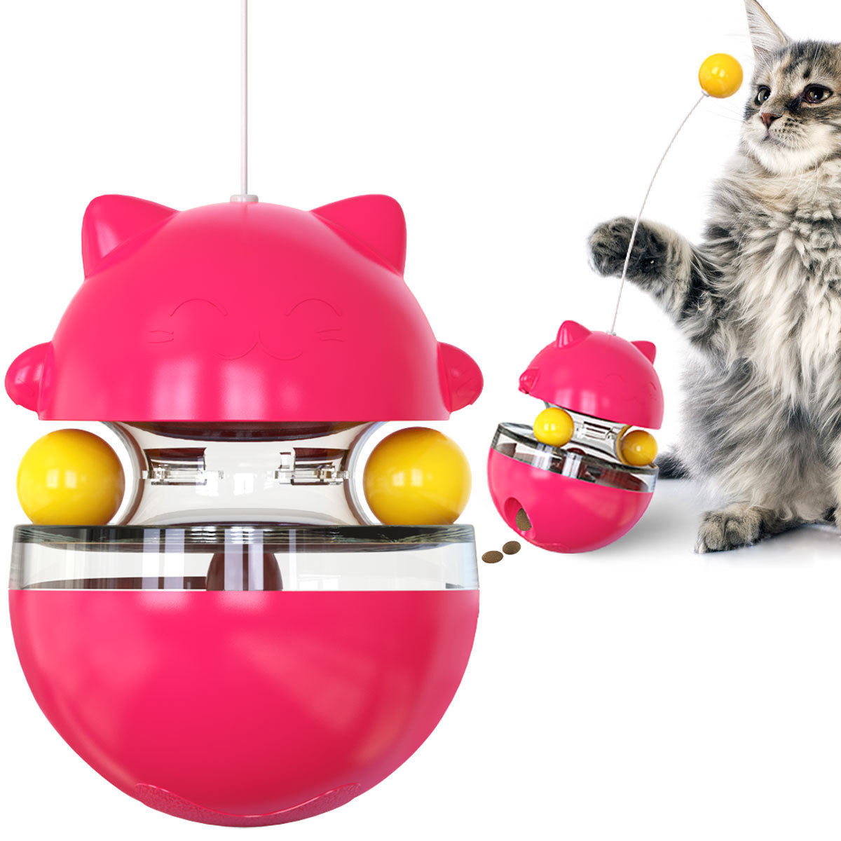 Adjustable food dispensing Cat Toys Ball
