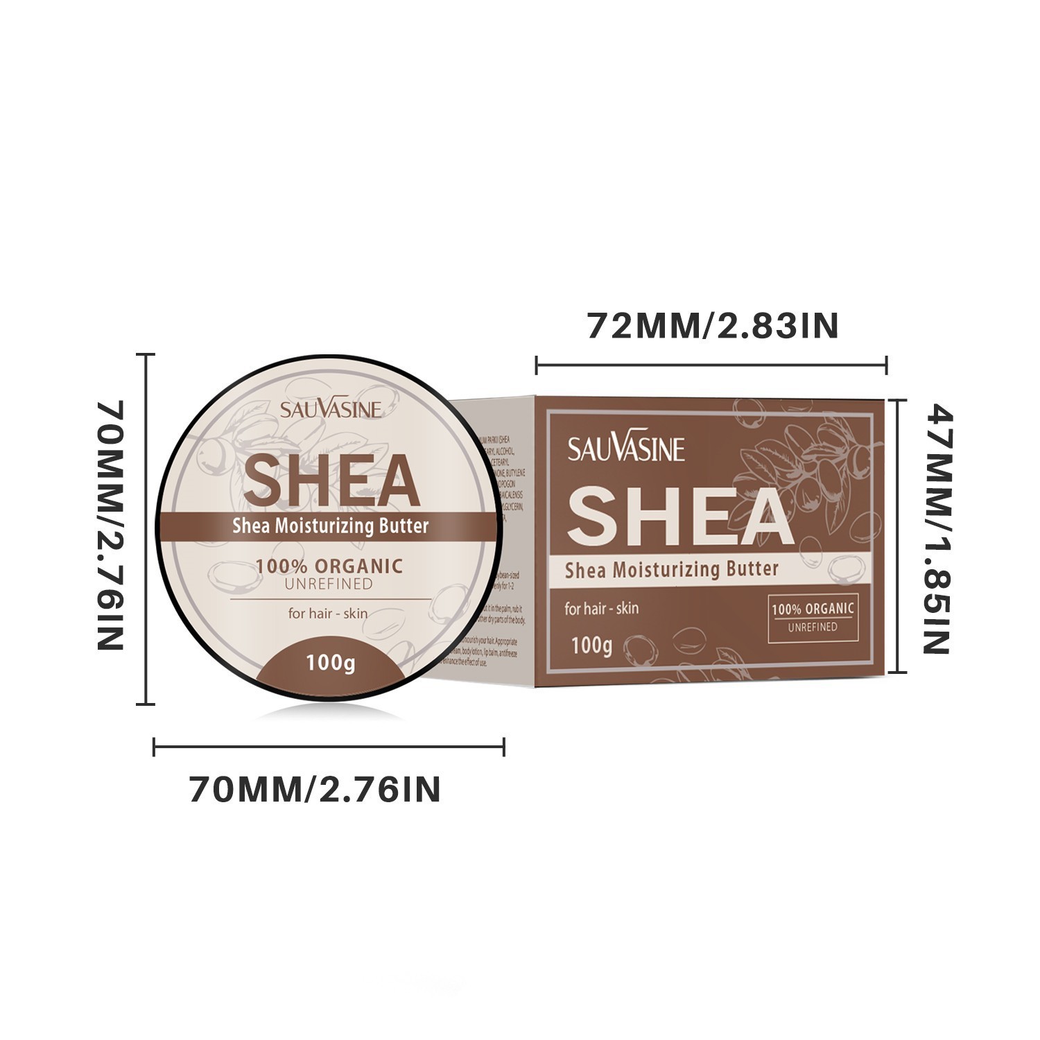 Organic Raw Shea Butter（100g）