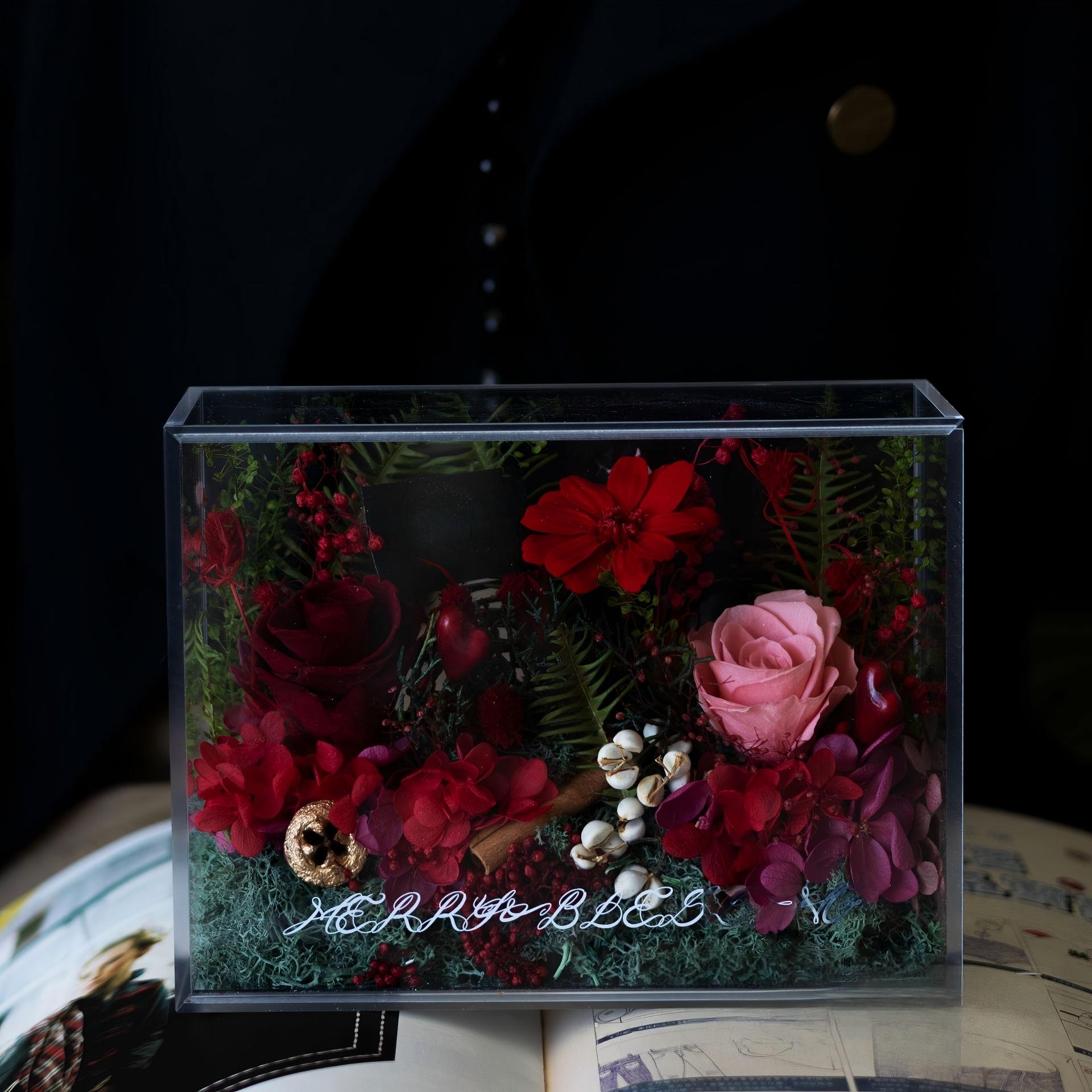 🌹Acrylic everlasting flower gift box🌹