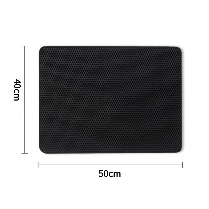 Cat Litter Mat 2Pics(Black&Grey)