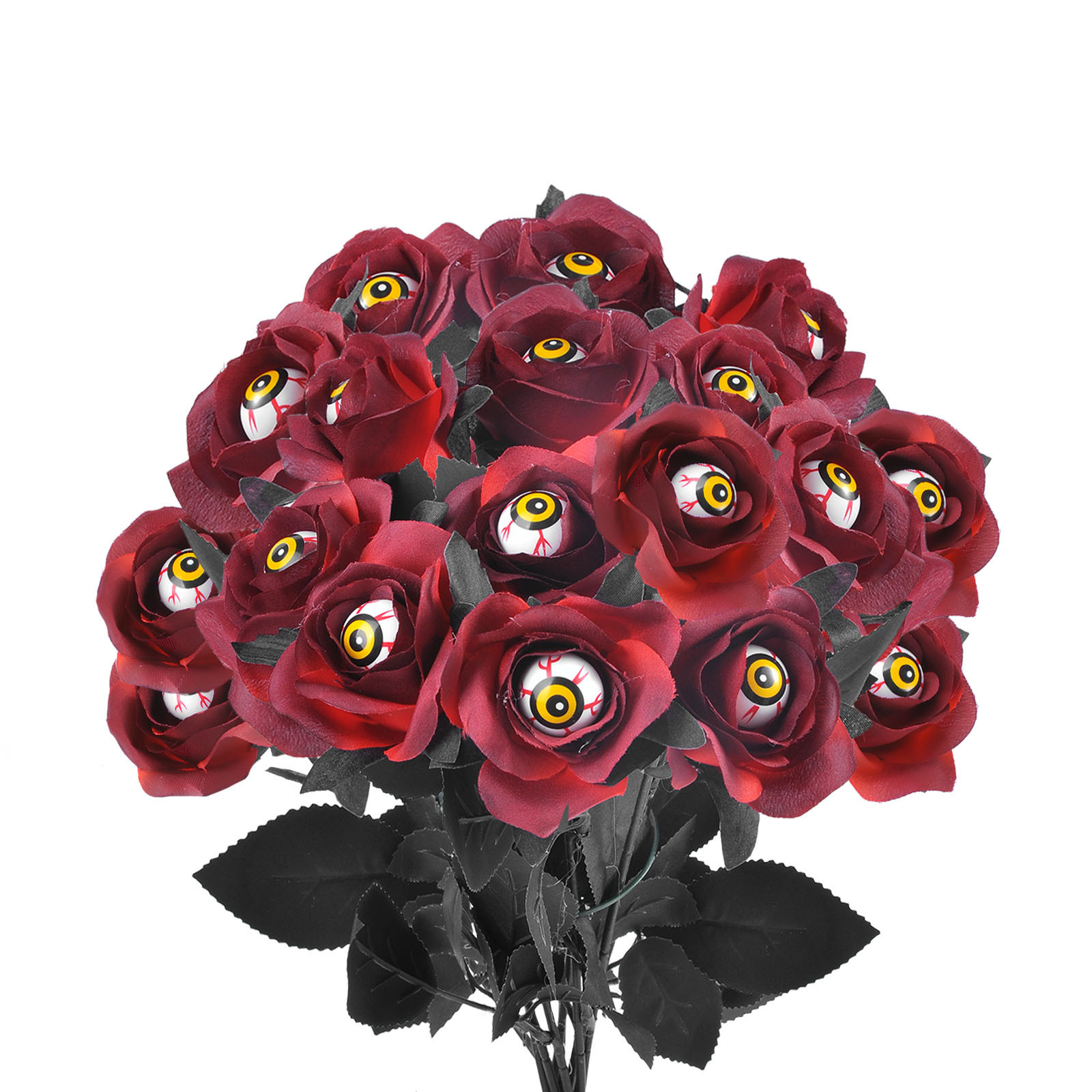 Halloween Flowers with Eyeball and Spider