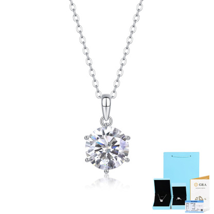 S925 Moissanite necklace Classic Band Brilliant D/E Color VVS1💍