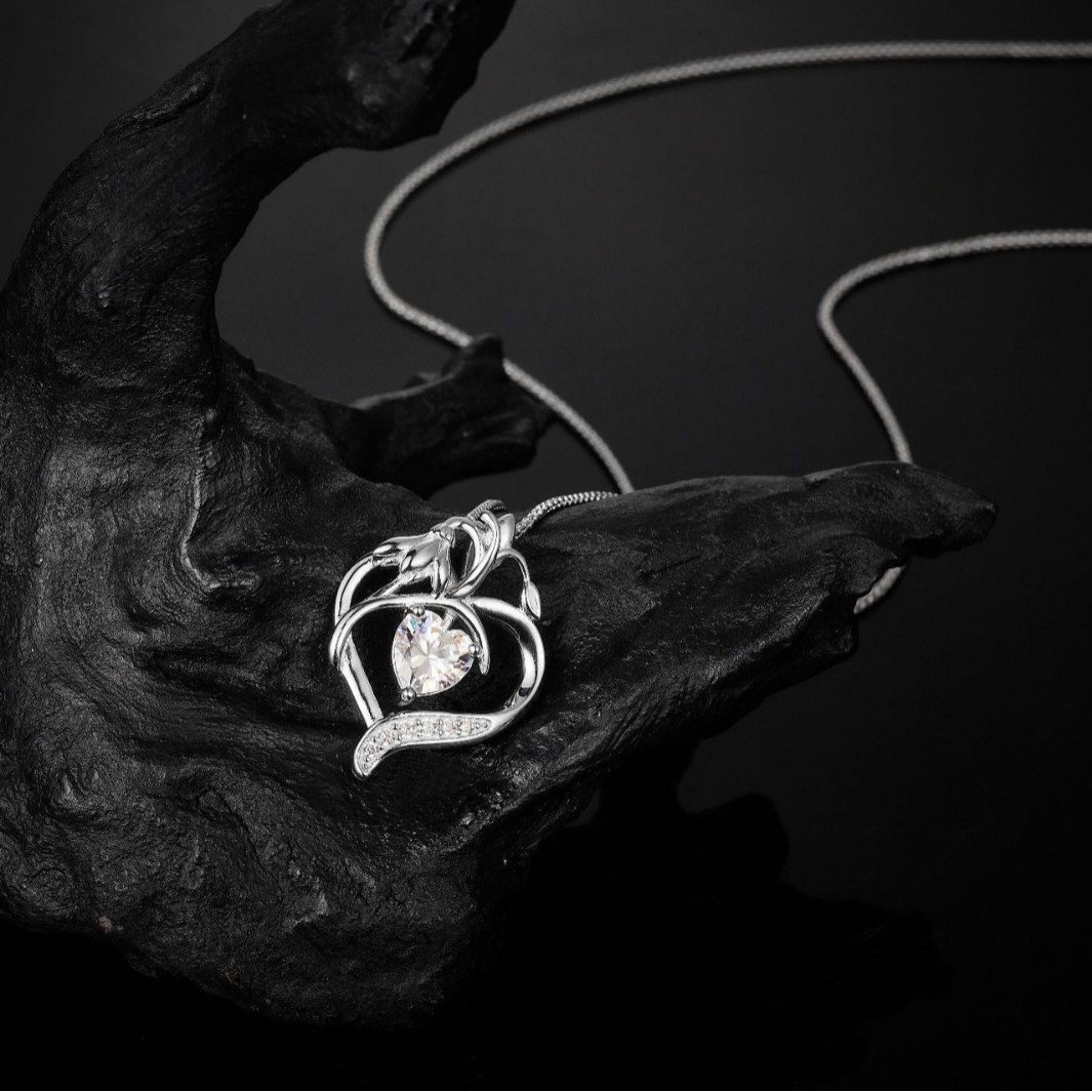 💎Eternal Heart S925 Moissanite necklace 40cm+5cm💎