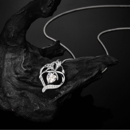 💎Eternal Heart S925 Moissanite necklace 40cm+5cm💎