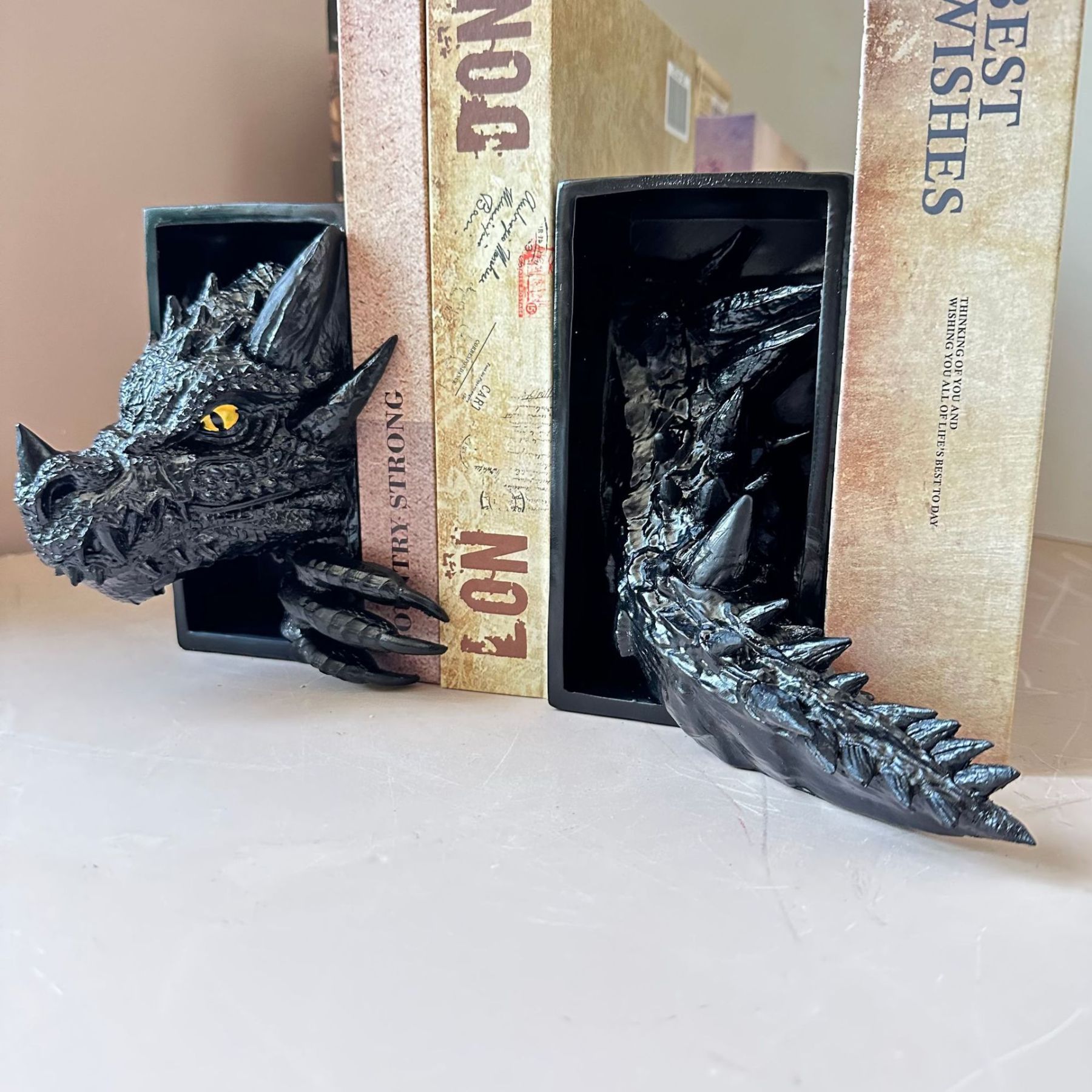 Dragon Book Nook Bookshelf Decor