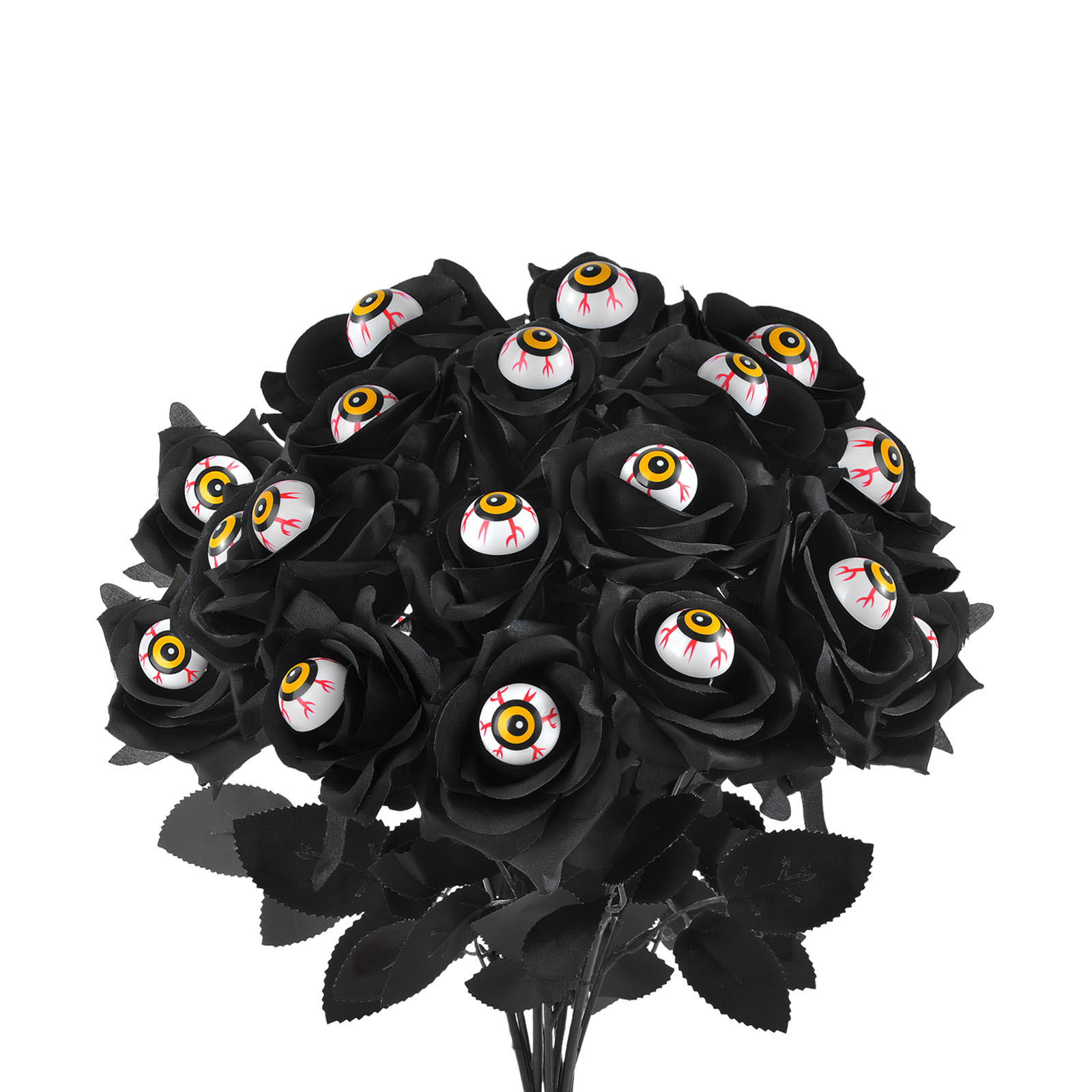 Halloween Flowers with Eyeball and Spider