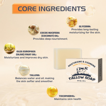 Beef tallow handmade soap