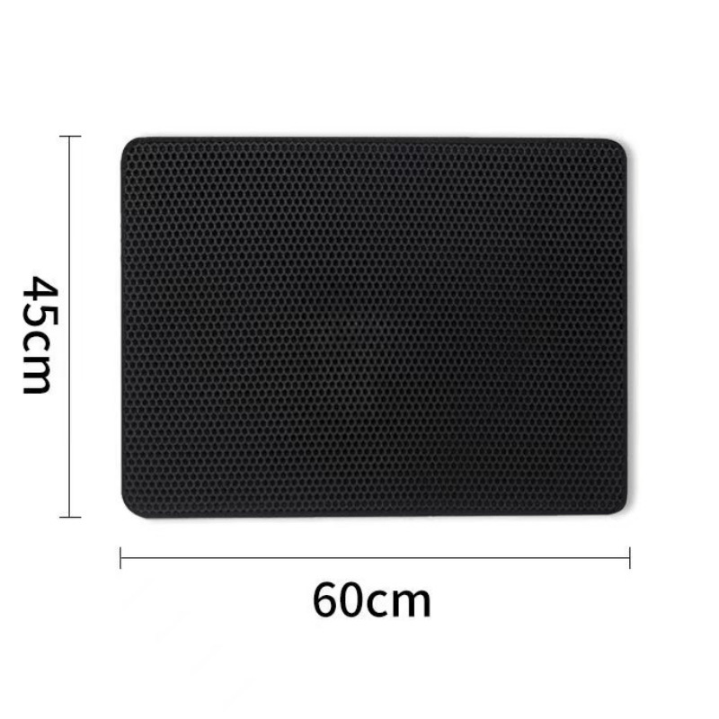 Cat Litter Mat 2Pics(Black&Grey)