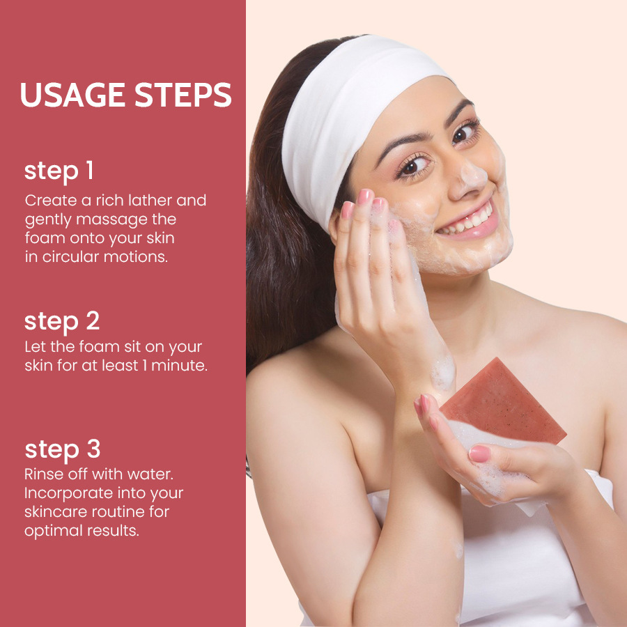 Sanded Particle Handmade Soap Set Box, 100g（3.54oz） x 4