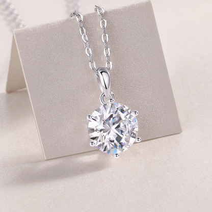 S925 Moissanite necklace Classic Band Brilliant D/E Color VVS1💍