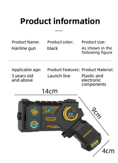 String Shooter Toy Lasso Loop Pro - Rechargeable Glow String Launcher