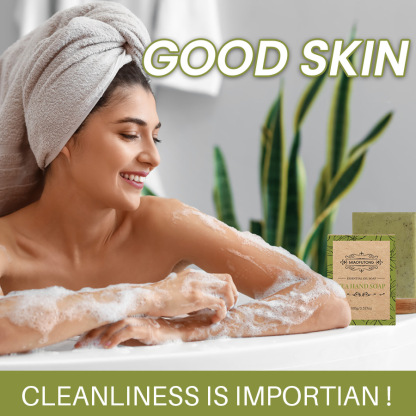 Sanded Particle Handmade Soap Set Box, 100g（3.54oz） x 4