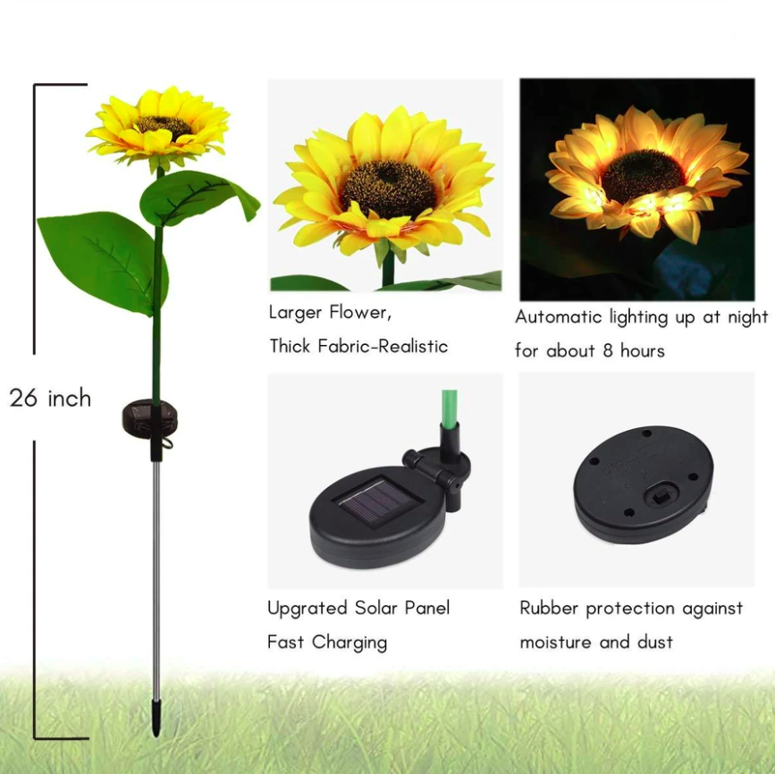 Solar Sunflower Lights