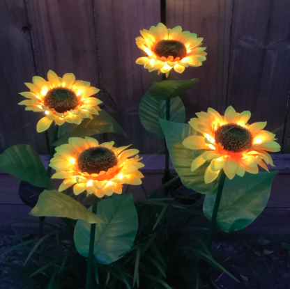 Solar Sunflower Lights