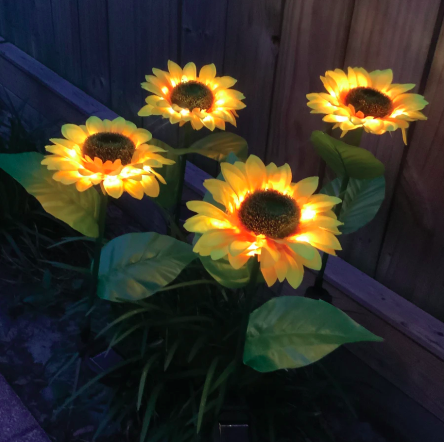 Solar Sunflower Lights