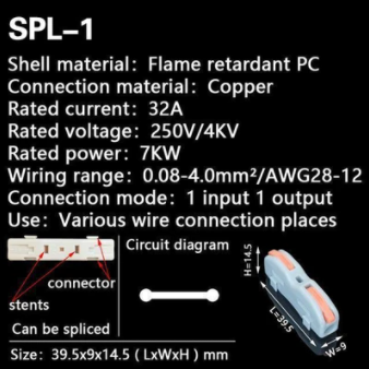 Push-In Terminal Block Wire Connector